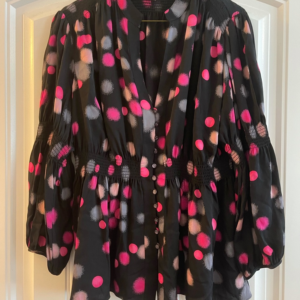 Dvf silk blouse